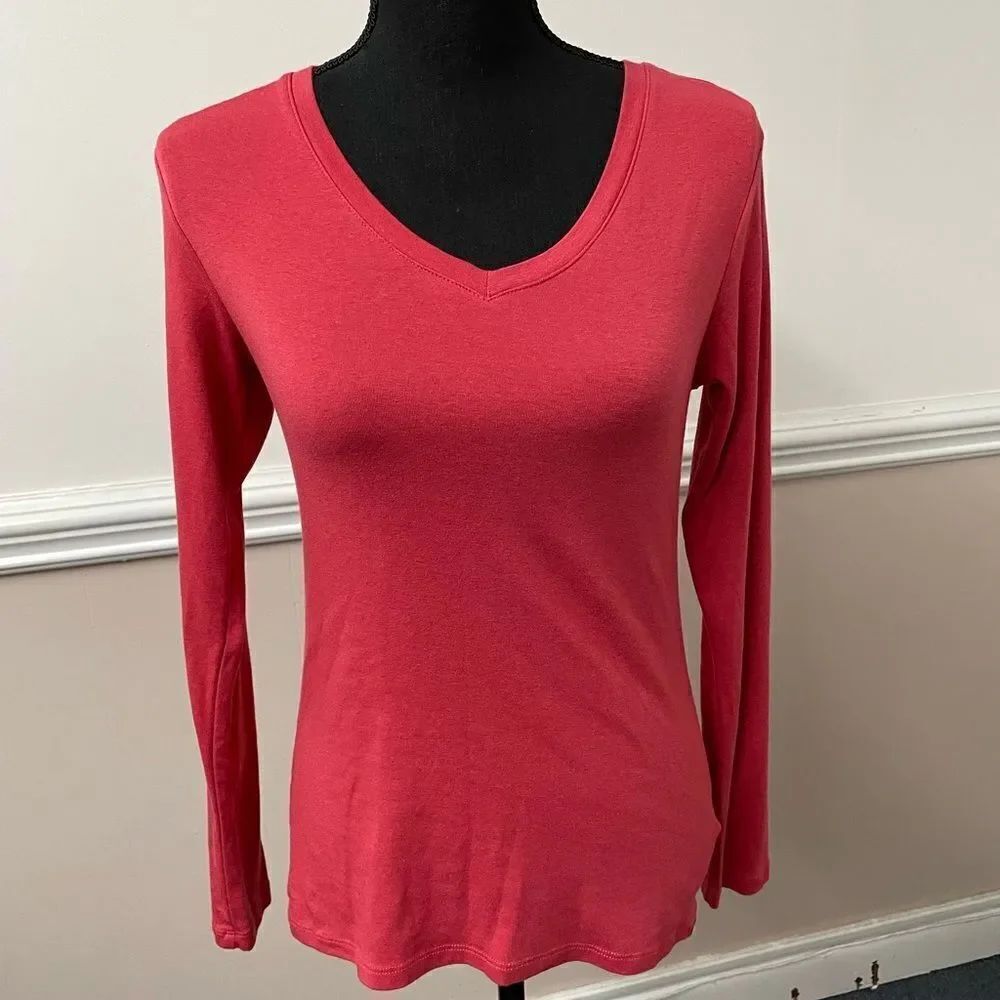 Eddie Bauer Long Sleeve V-Neck